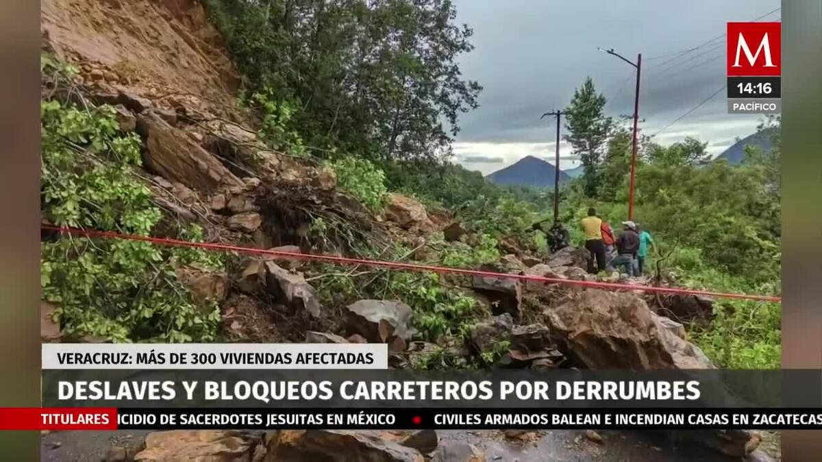 Afectaciones por Onda Tropical 6 en Veracruz
