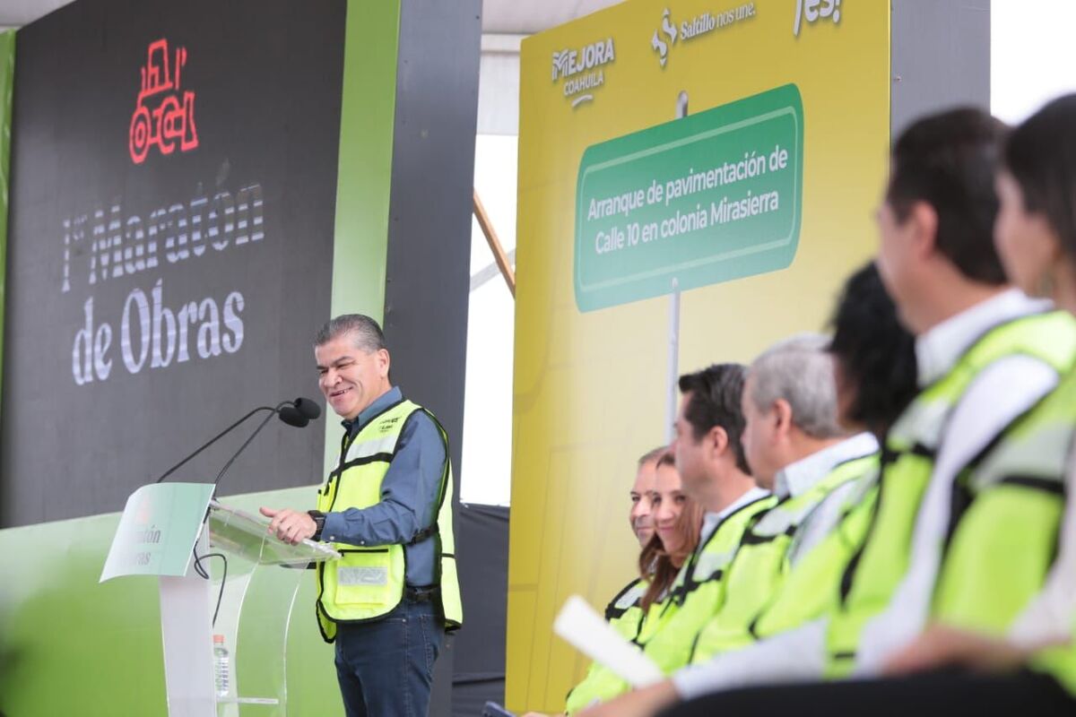 Miguel Ángel Riquelme Solís inaugura la pavimentación de la Calle 10 en Saltillo | Milenio Digital