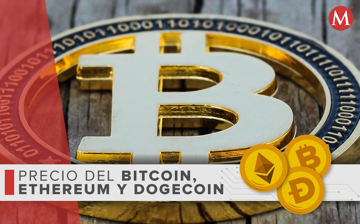 Precio-bitcoin ethereum dogecoin-HOY.  22-junio 2022. México