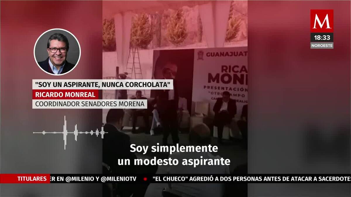 Ricardo Monreal se declara aspirante a la presidencia