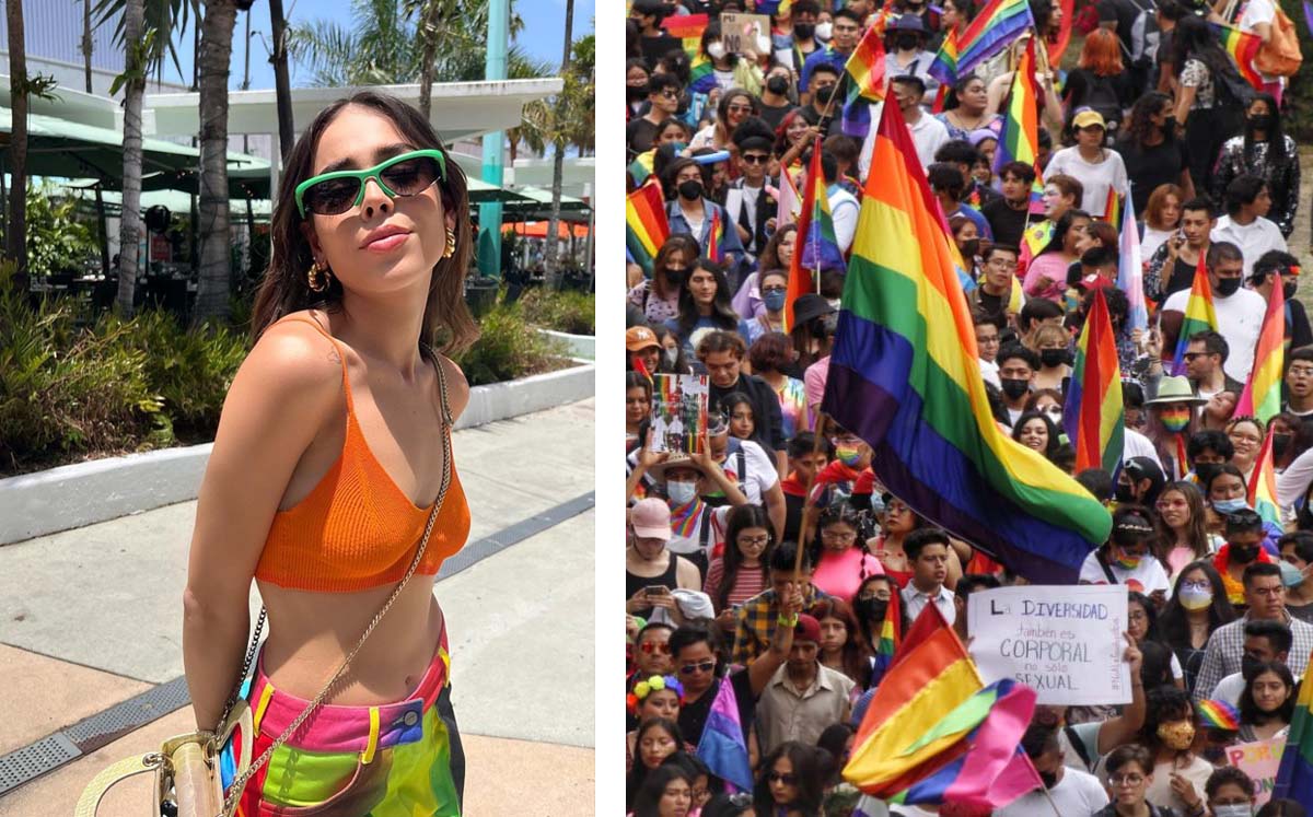 Danna Paola confirma su participación en la Marcha LGBT+ en Ciudad de México.