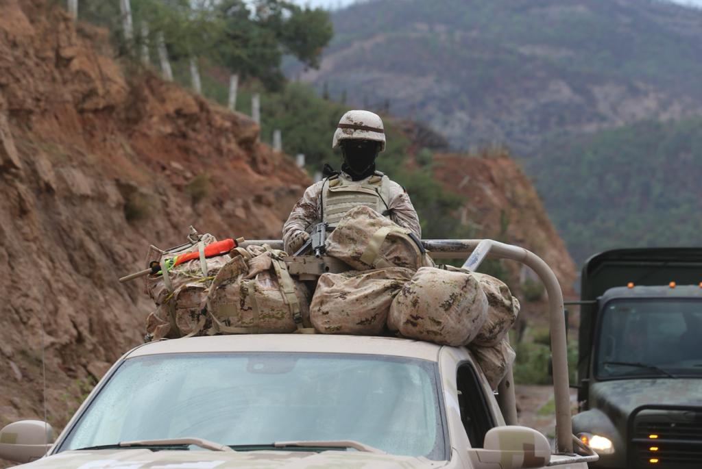 La Guardia Nacional llegó junto con el Ejército aunque con menos elementos. (Jorge Carballo)