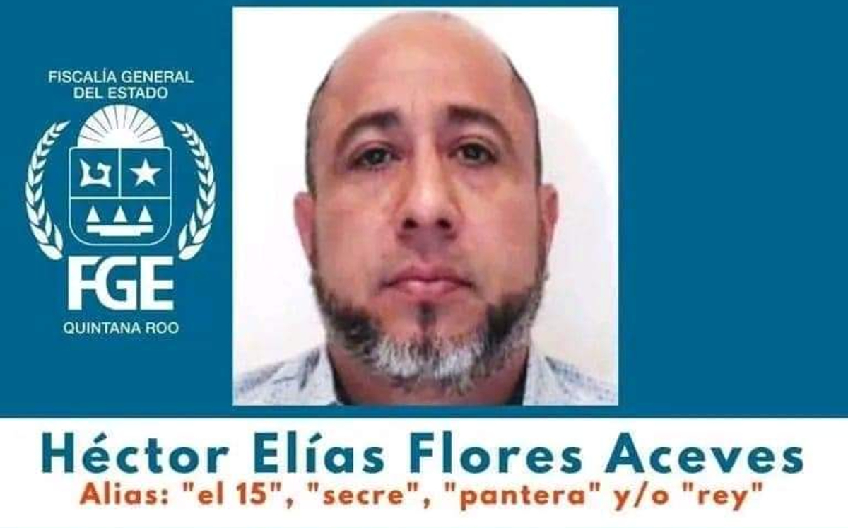 Héctor Elías Flores Aceves es buscado su presunta relación con ataques armados en Cancún. | Especial