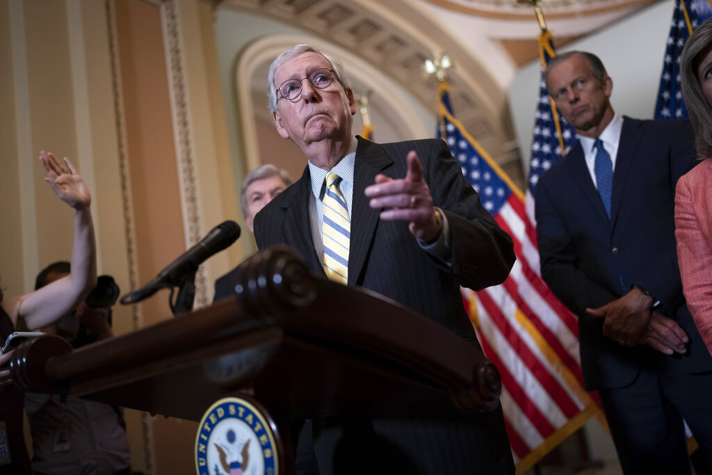 Mitch McConnell, líder de los republicanos en el Senado de Estados Unidos. (AP)