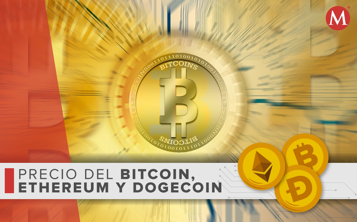 Precio-bitcoin ethereum dogecoin-HOY.  23-junio 2022. México