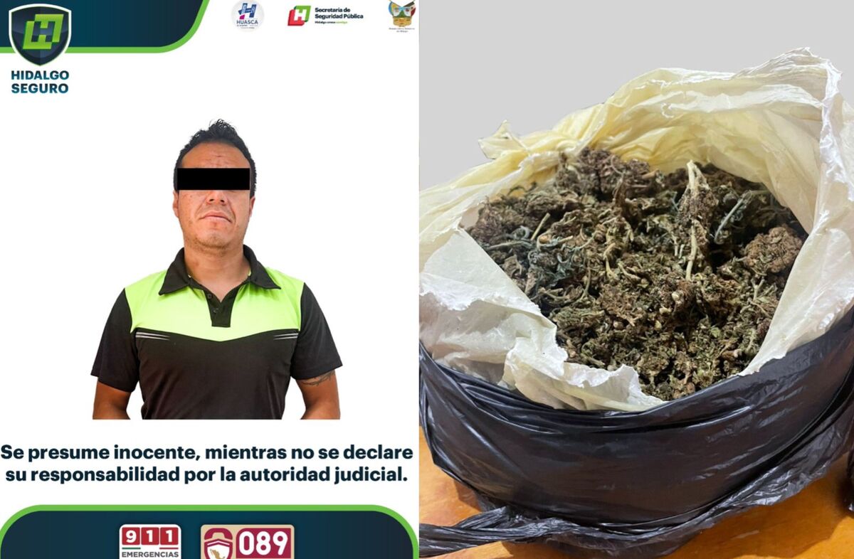 Confiscaron más de medio kilogramo de probable mariguana. (Cortesía)