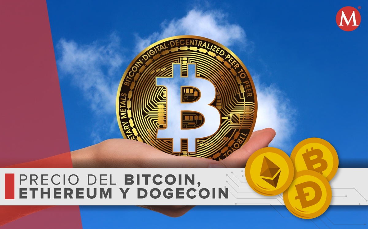 Precio-bitcoin ethereum dogecoin-HOY.  24-junio 2022. México