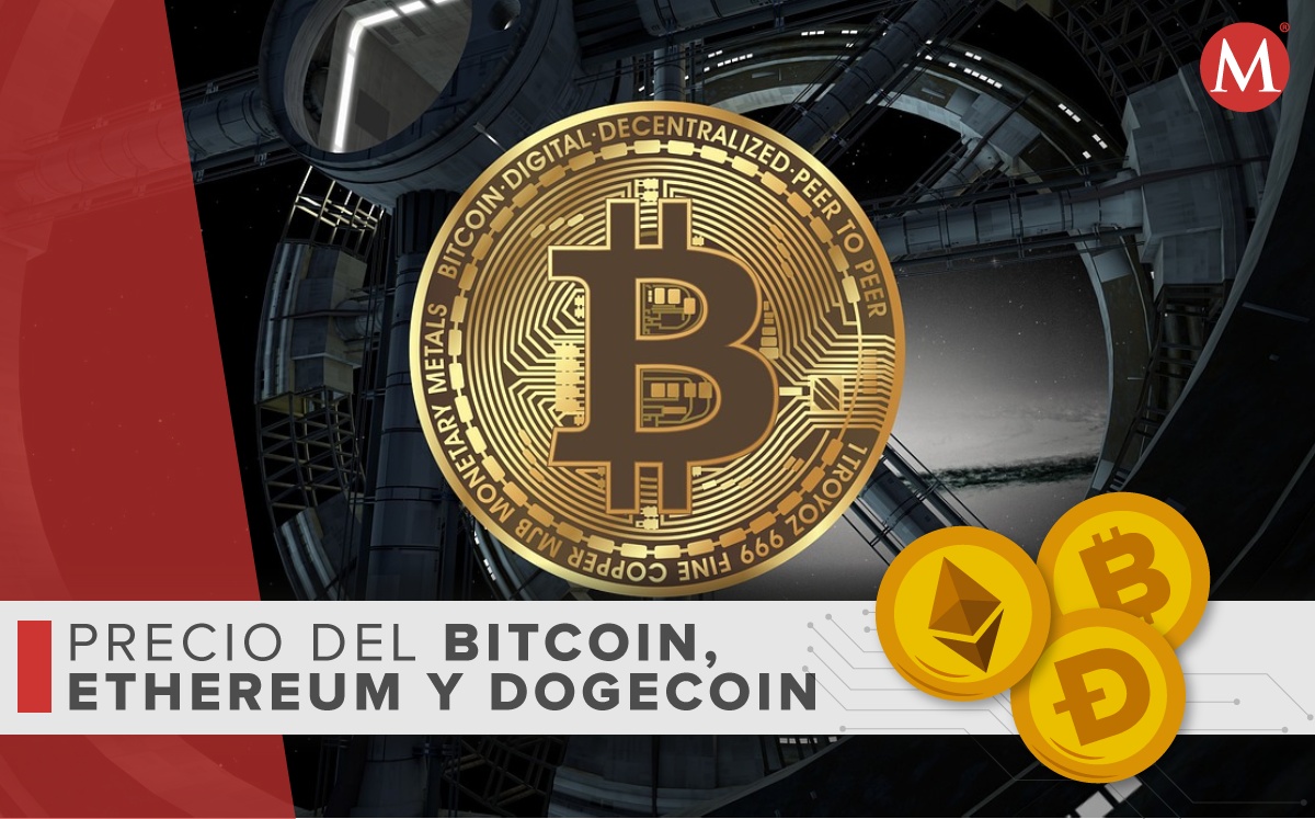 Precio-bitcoin ethereum dogecoin-HOY.  27-junio 2022. México