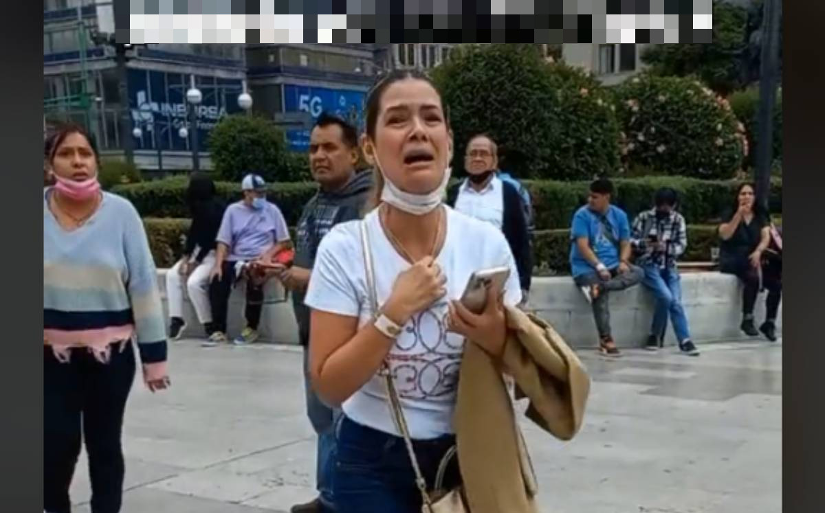 Captan mujer en shock tras perder a su hijo (TikTok).