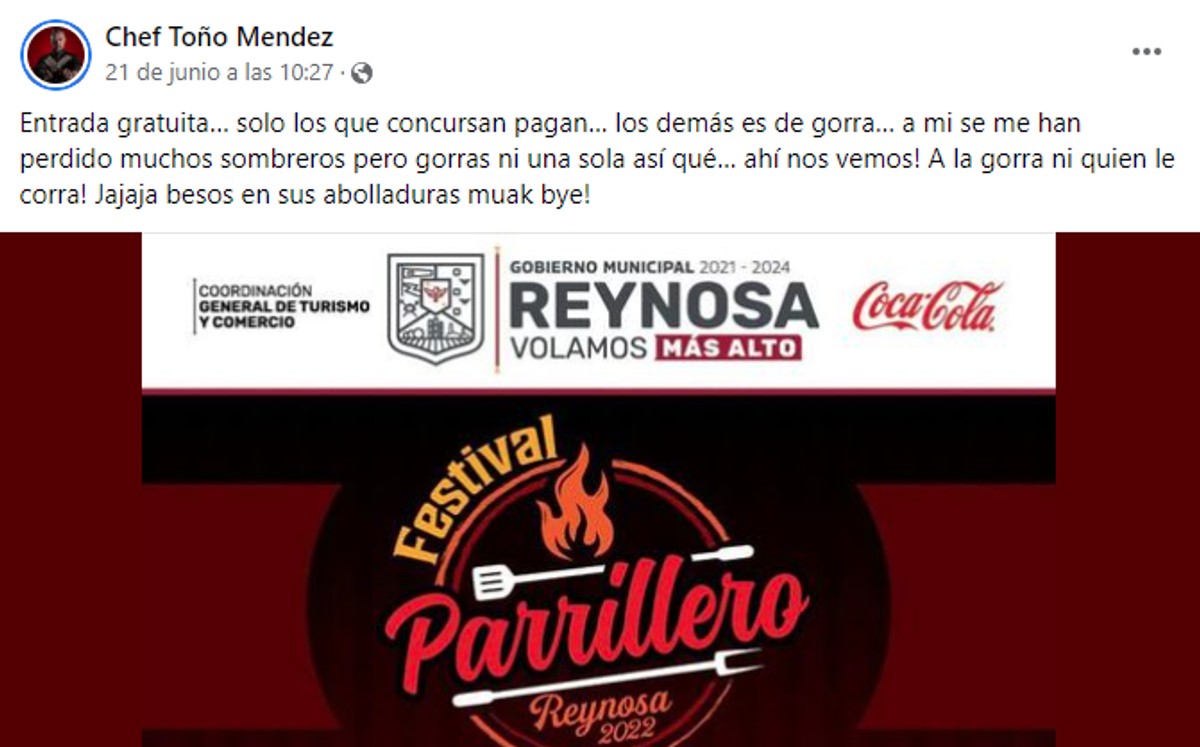 Chef Toño Méndez