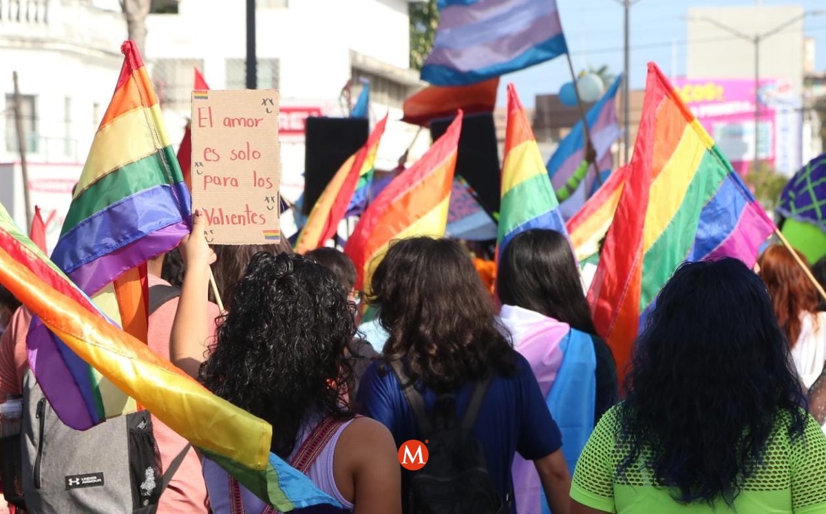 Comunidad LGBT en Tampico, marcha LGBT en Tampico. (Yazmín Sánchez)