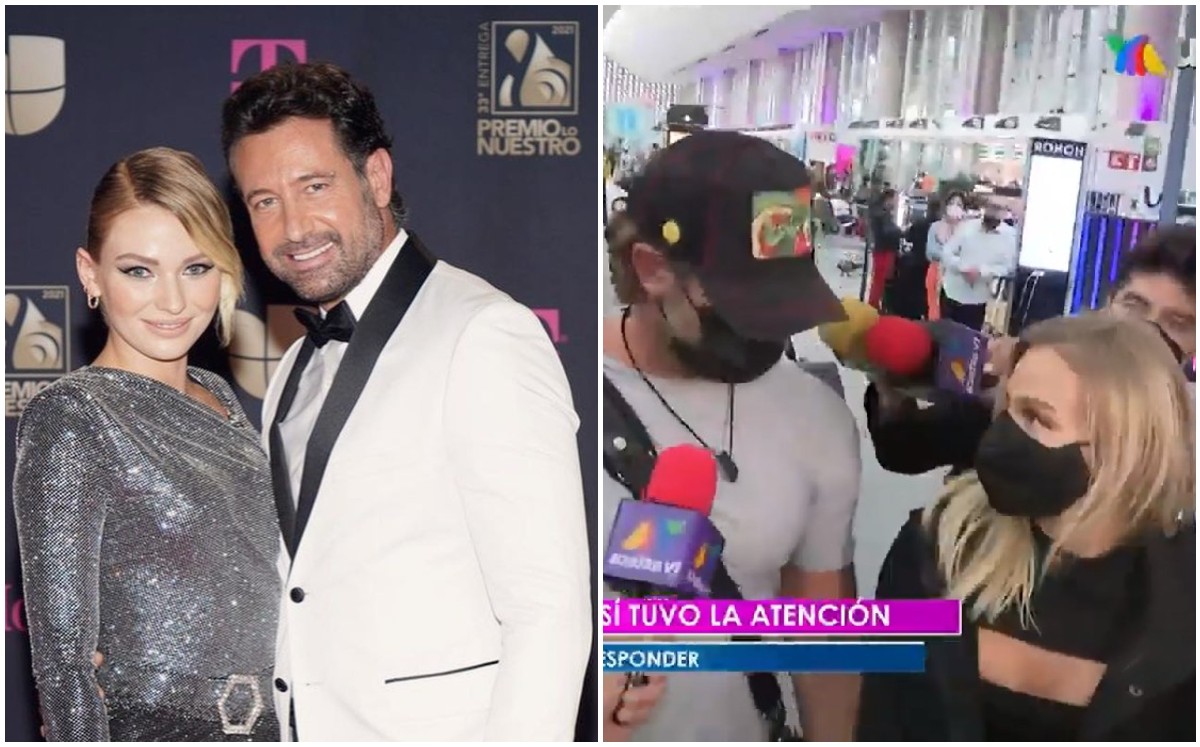 Irina Baeva regaña a Gabriel Soto frente a la prensa (Especial).