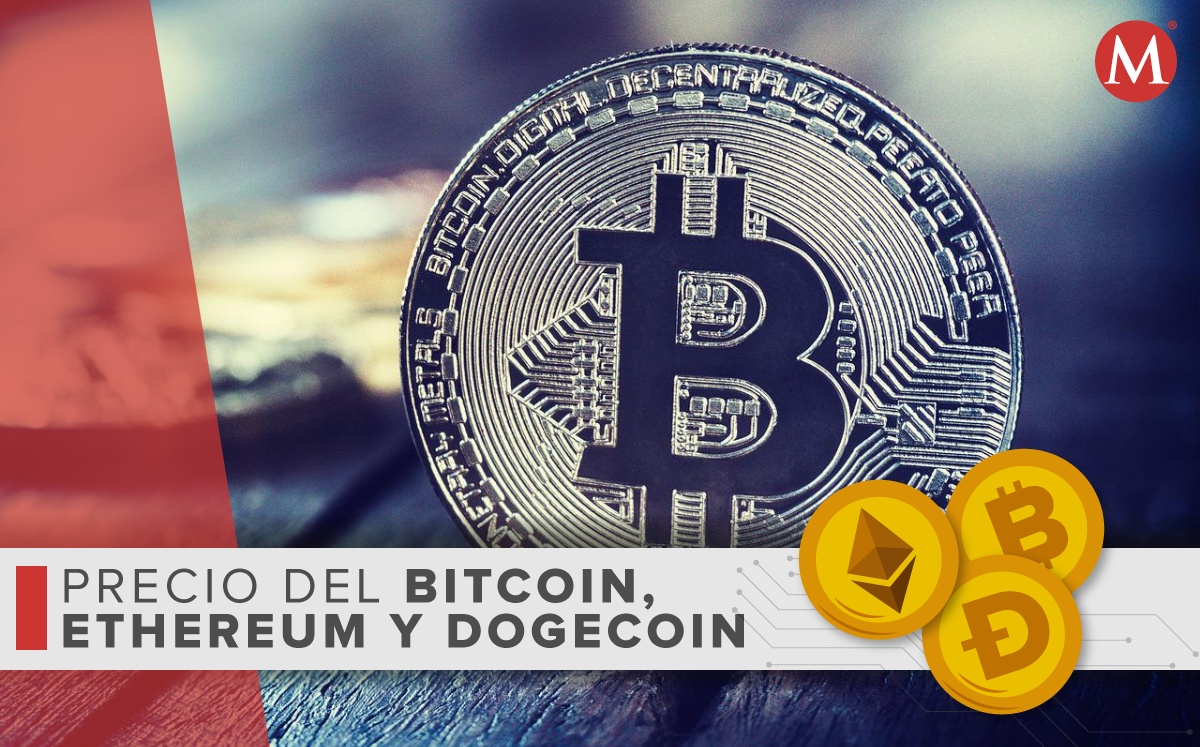 Precio-bitcoin ethereum dogecoin-HOY.  28-junio 2022. México