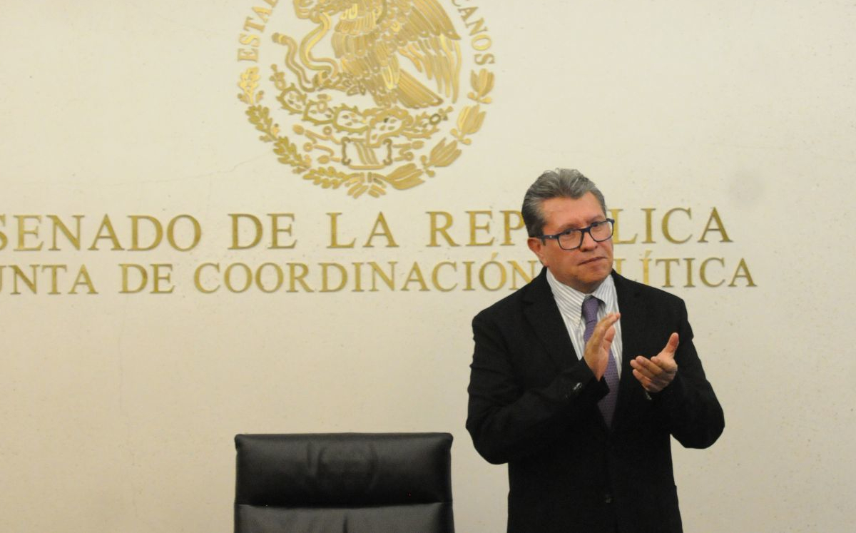 Ricardo Monreal, presidente de la Jucopo, durante una reunión del Senado. | Cuartoscuro