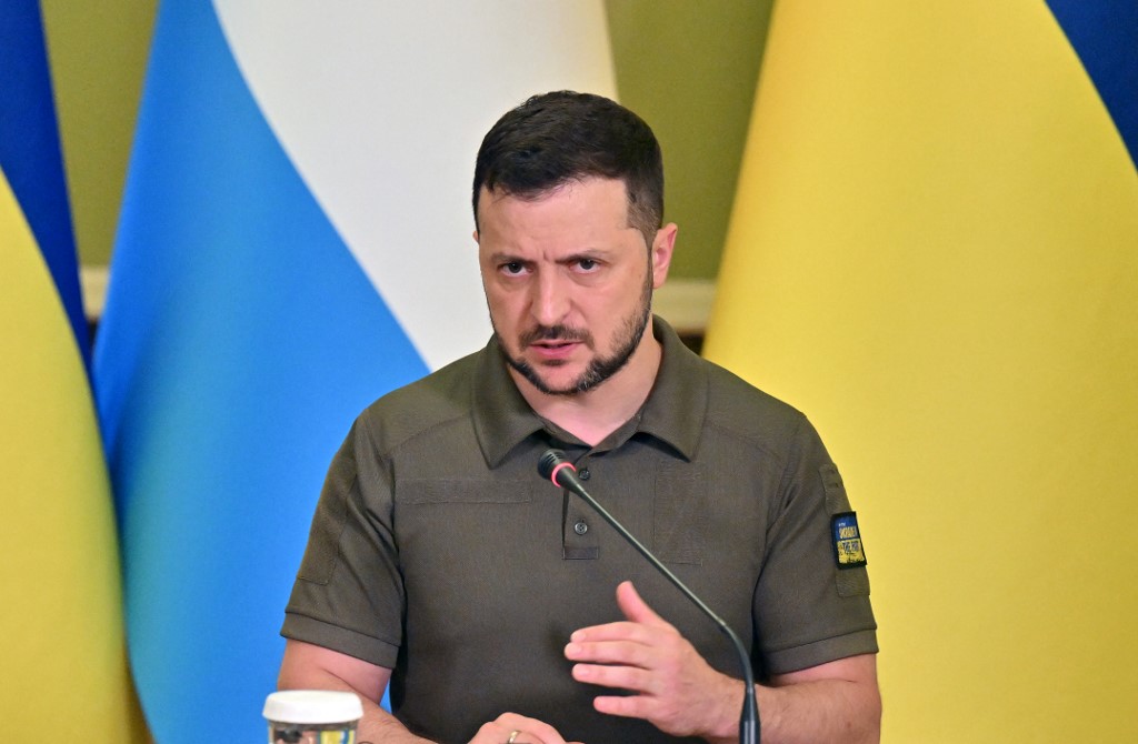 Volodimir Zelenski, presidente de Ucrania. (AP)