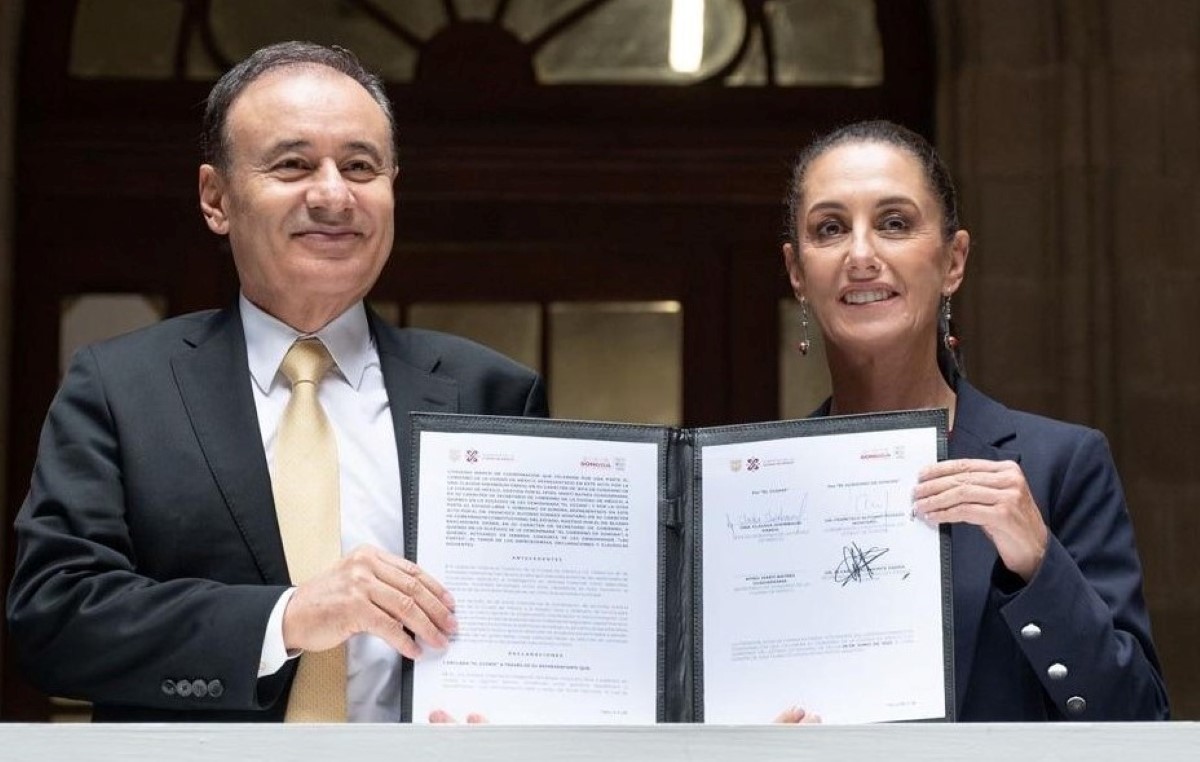 Sheinbaum y Durazo acordaron digitalizar trámites en Sonora. | Especial