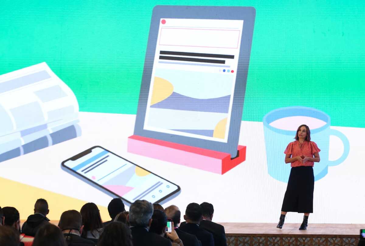 Andrea Fornes directora de alianzas de productos de noticias en Google para América latina. (Foto: Araceli López)