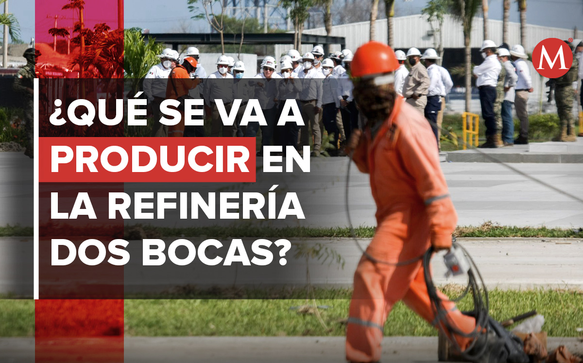 El 1 de julio de 2022 es la inauguración de la refinería de Dos Bocas. (Foto: Cuartoscuro / Diseño: MILENIO)