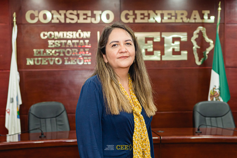 Beatriz Adriana Camacho Carrasco, presidenta de la Comisión Estatal Electoral de Nuevo León. Foto: Especial