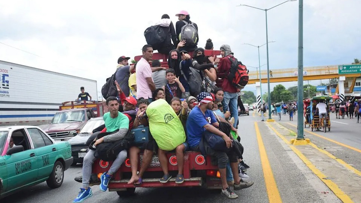 Décima caravana de migrantes sale desde Tapachula