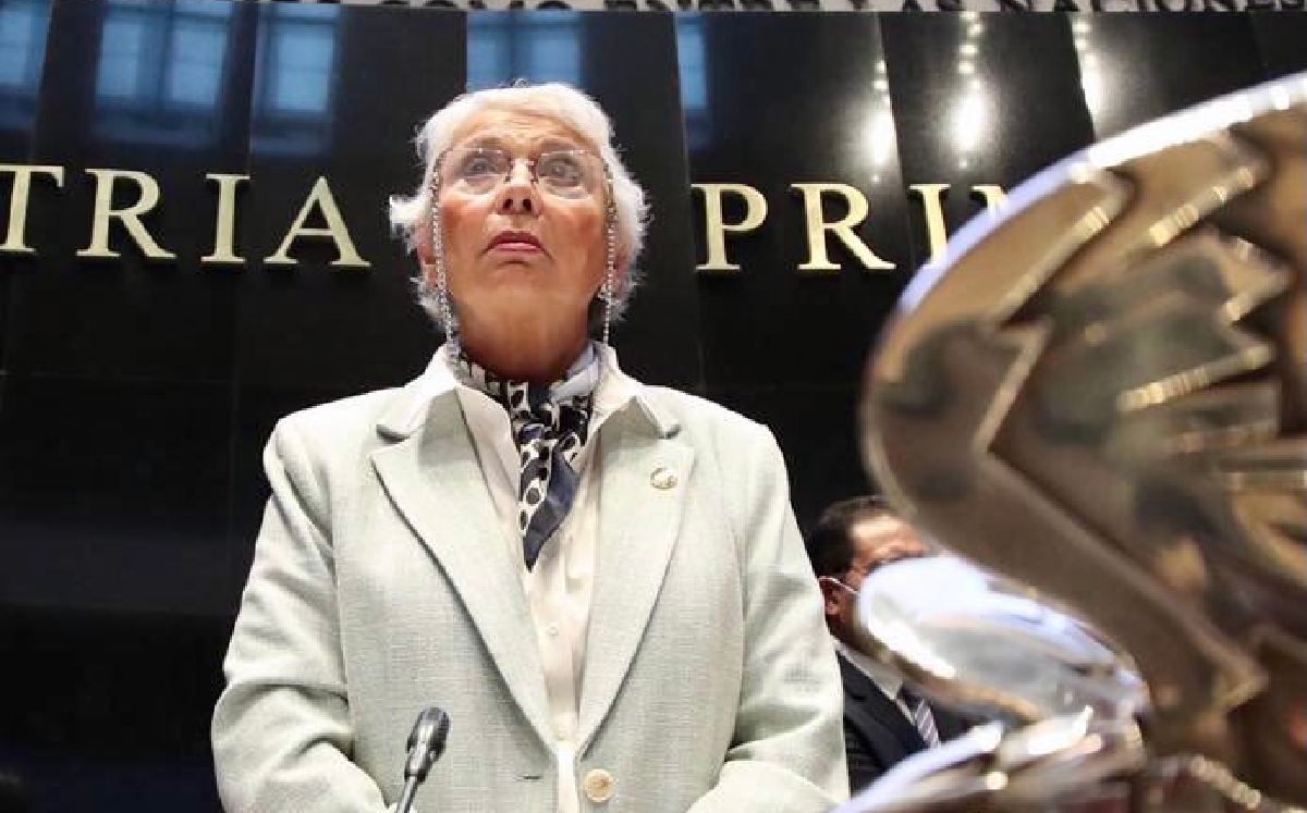 La presidenta de la Mesa Directiva del Senado, Olga Sánchez Cordero. | @M_OlgaSCordero