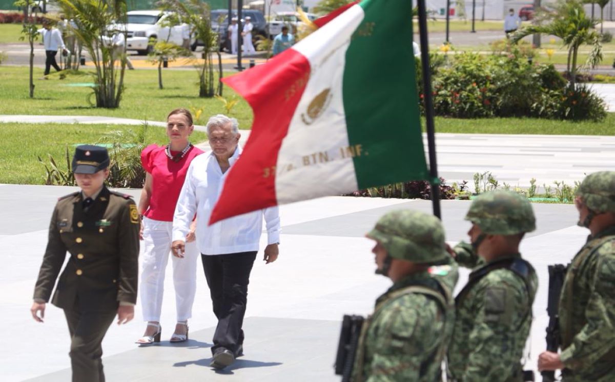 AMLO en la inauguración de Dos Bocas
