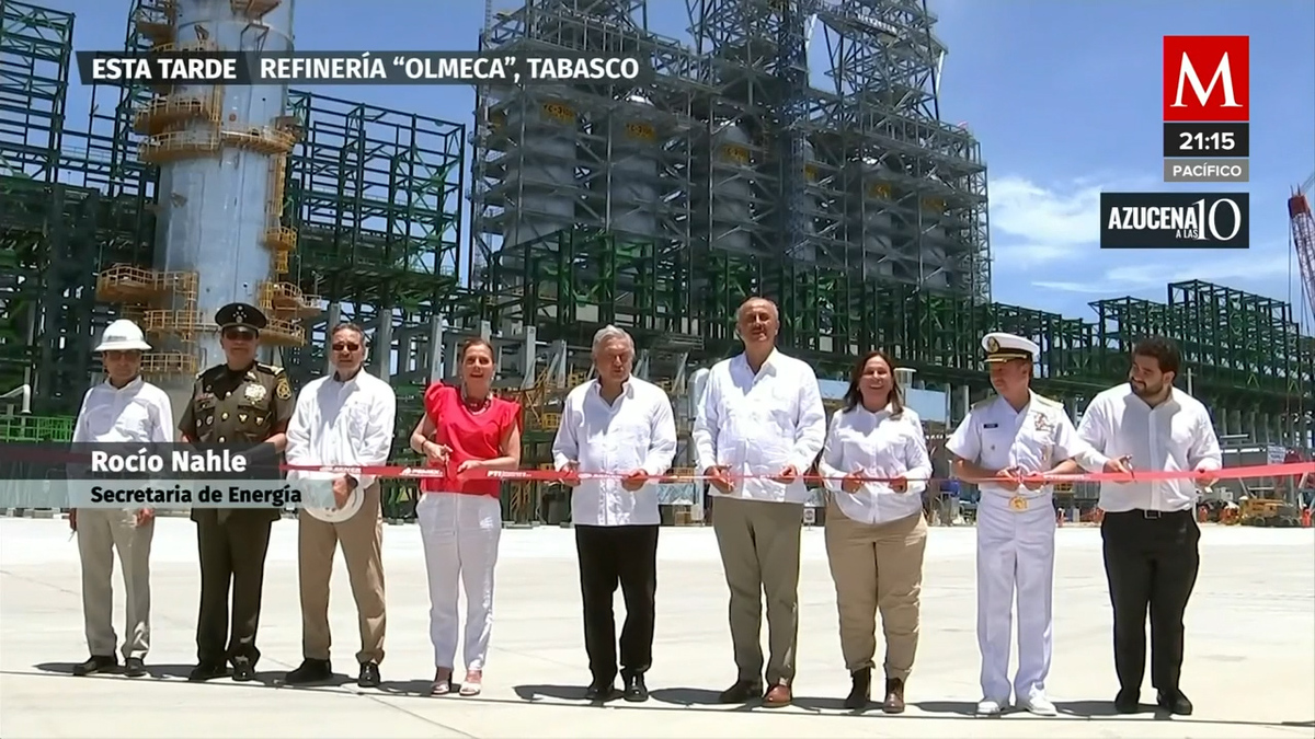 AMLO inauguró la primera etapa de la Refinería Olmeca en Dos Bocas