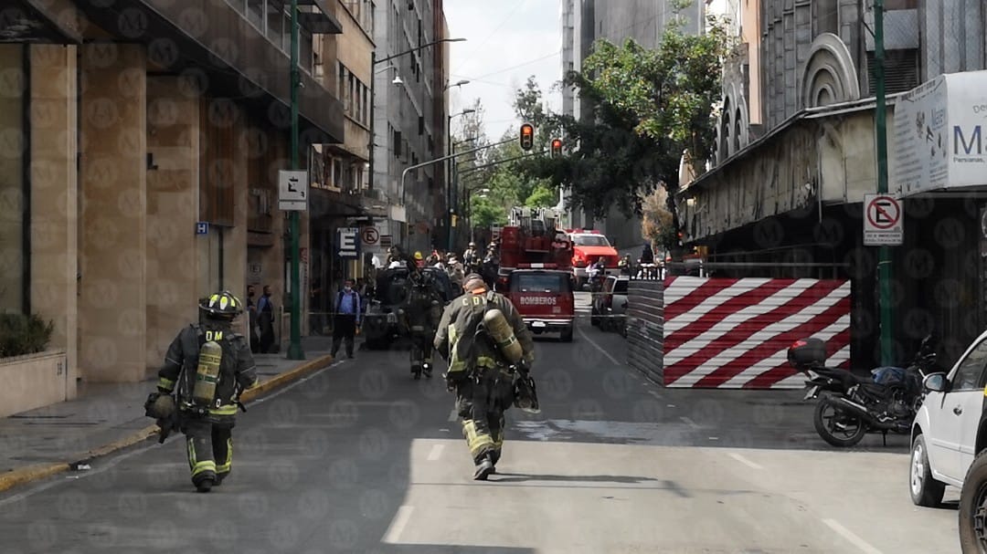 La explosión se registró en la calle Luis Moya. (Jorge Becerril)