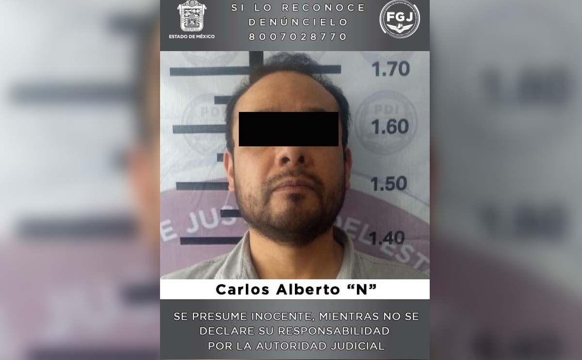 Fue ingresado al Centro Penitenciario y de Reinserción Social de Ecatepec.