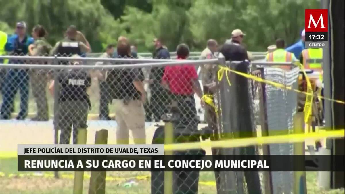Jefe de policía de Uvalde, Texas, renuncia a su cargo