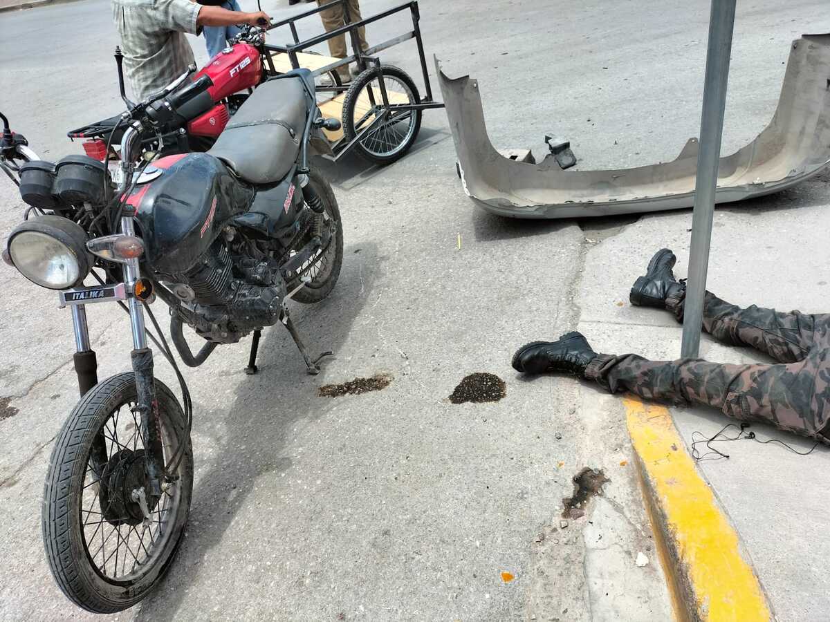 El percance se dio entre las calles Artículo 123 y 16 de Septiembre. (Milenio Digital)