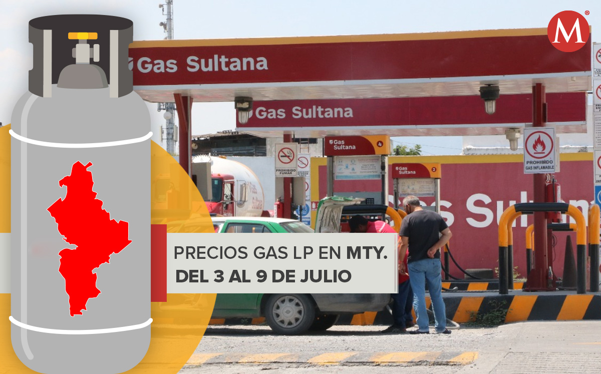 Precio del gas LP del 3 al 9 de julio de 2022