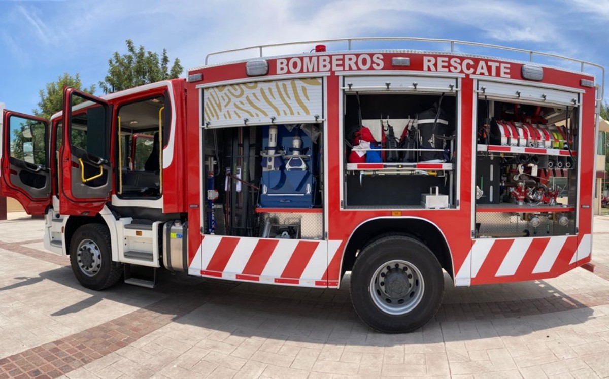 Nuevo camión de bomberos de Salamanca está valuado en nueve mdp / Especial