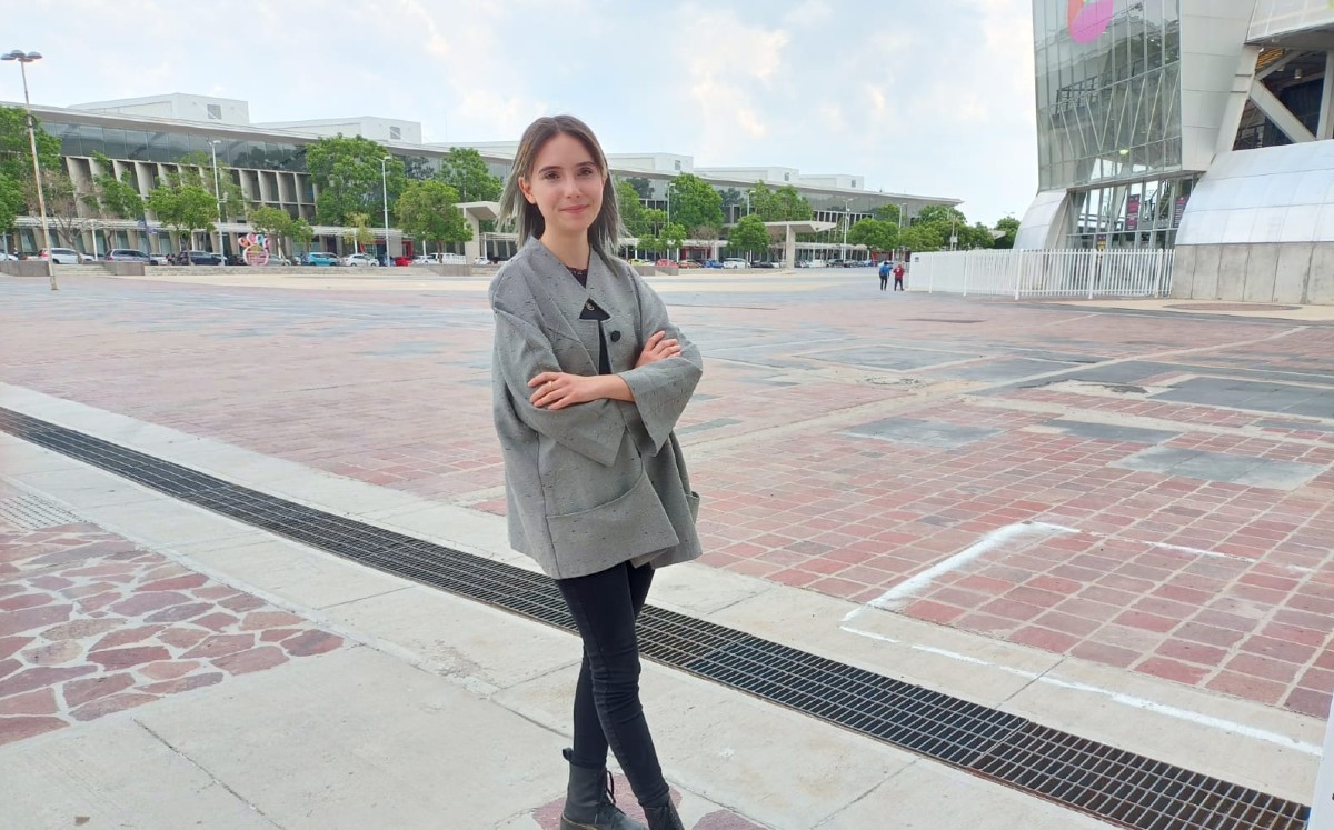 Galia Monzón, ganadora del Premio de Literatura en poesía libre (Foto: Sandra Meneses).