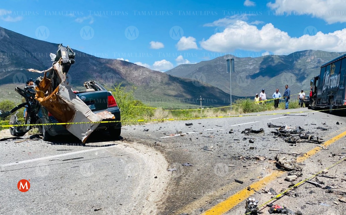 Accidente en la carretera Tula-Ciudad Victoria.