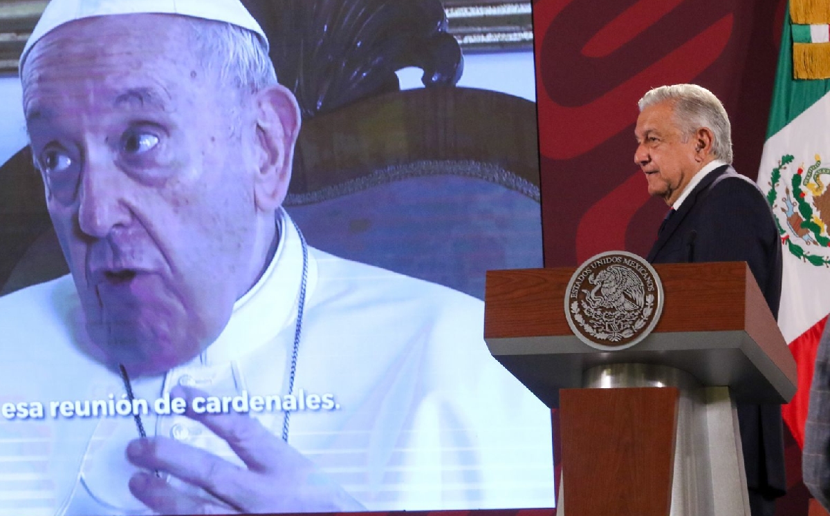 El Presidente compartió un video del Papa durante su conferencia mañanera. | Cuartoscuro
