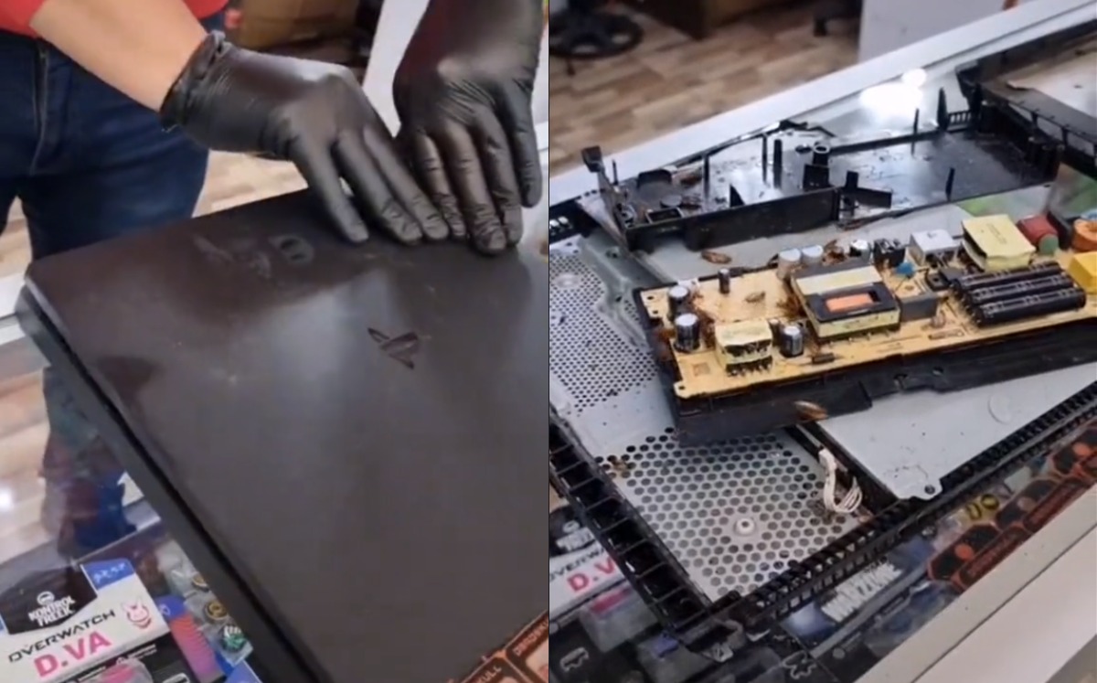 Técnicos se llevan sorpresa al reparar consola | TikTok