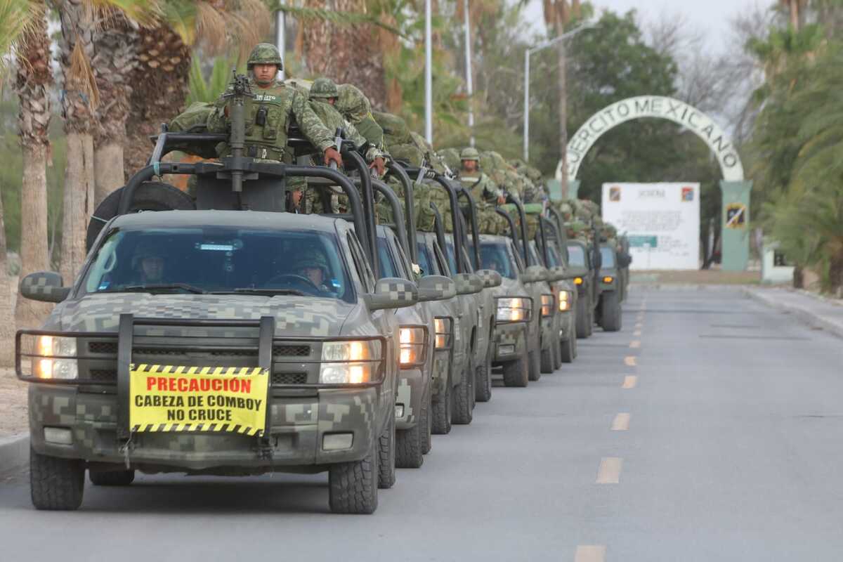Los efectivos castrenses salieron de la Séptima Zona a temprana hora. Foto: Leonel Rocha
