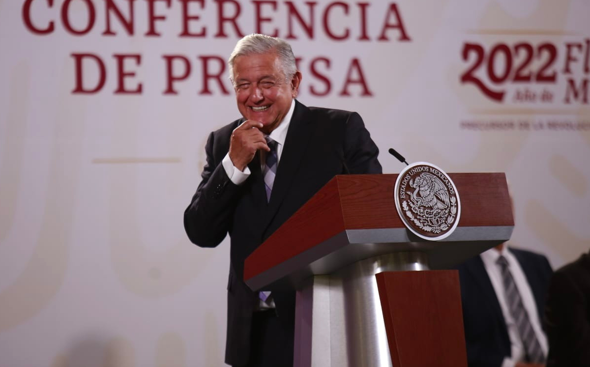 El Presidente en su conferencia mañanera del 5 de julio de 2022. | Juan Carlos Bautista