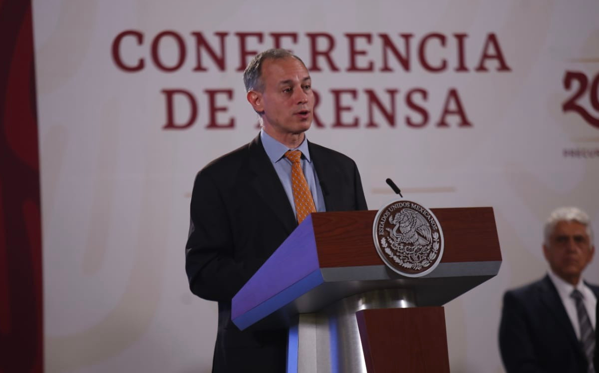 El subsecertario de Salud el 5 de julio durante la conferencia mañanera. | Juan Carlos Bautista