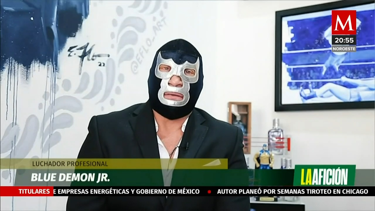 Blue Demon Jr. y su pación por la pintura