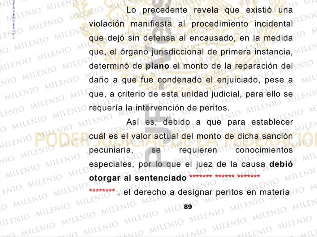 Resolución sobre indemnización de Don Neto