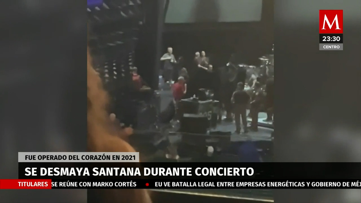 Santana: guitarrista mexicano se desmaya en concierto | VIDEO