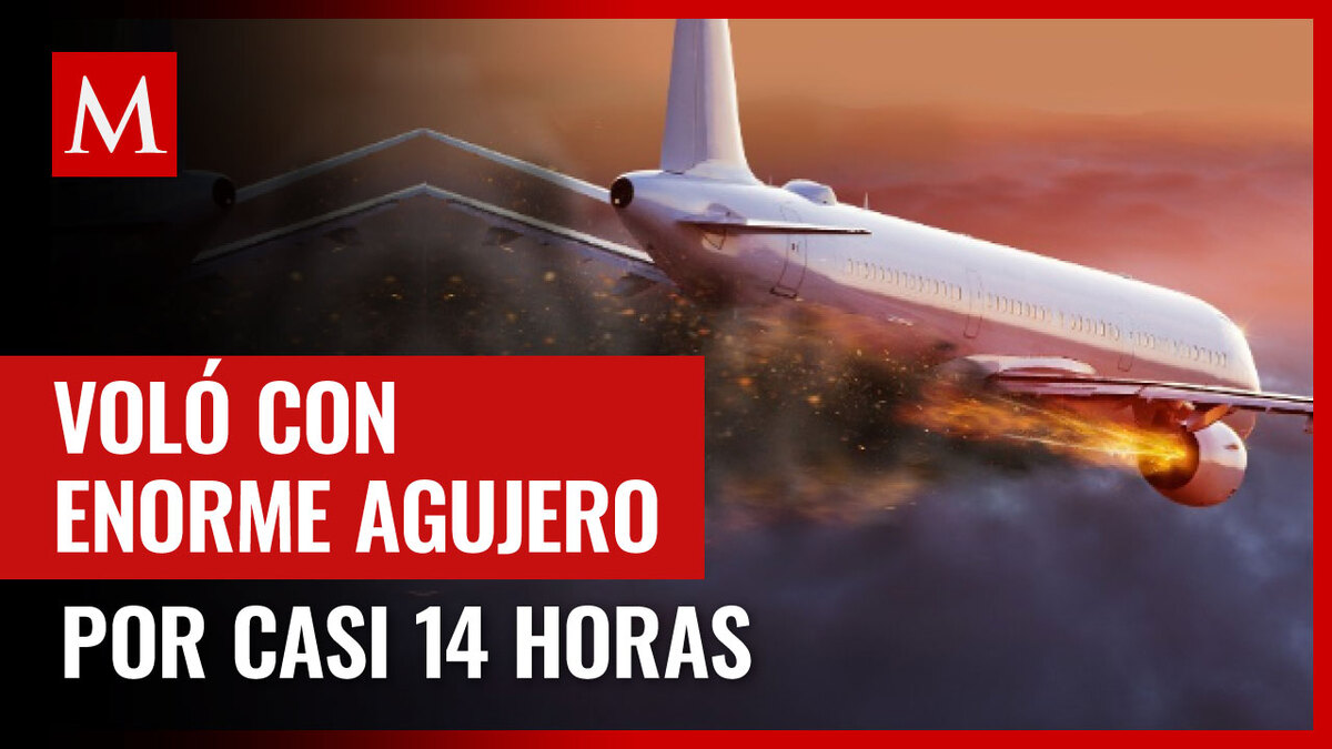 Avión de Emirates voló casi 14 horas con enorme agujero a un costado