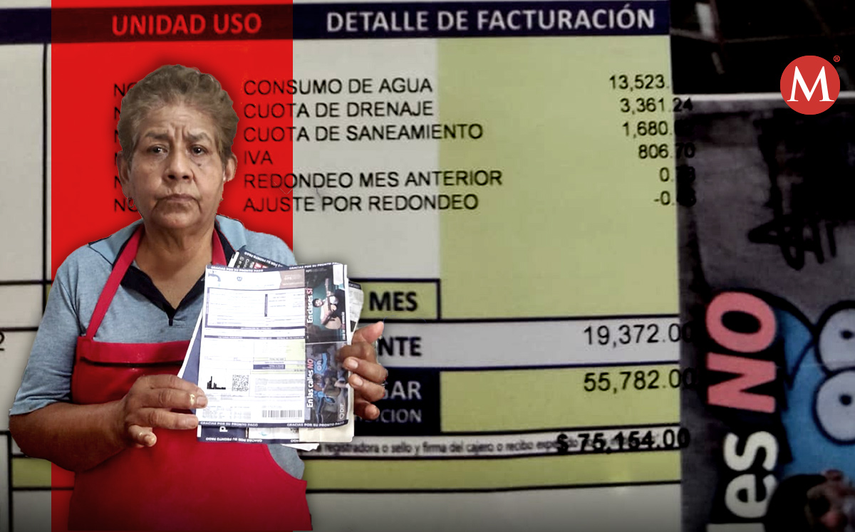 Doña Sara Guevara Hernández dice que ahora que menos agua tiene, más paga por ella.