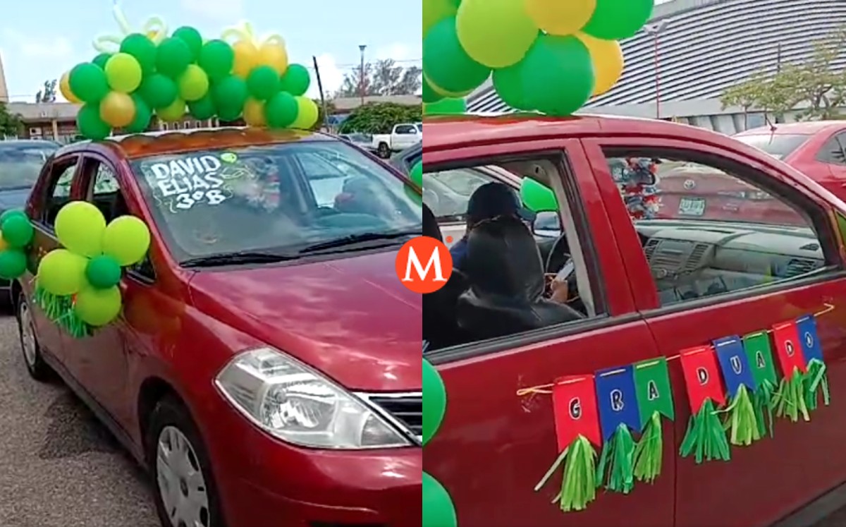 El pequeño se graduó de Kínder