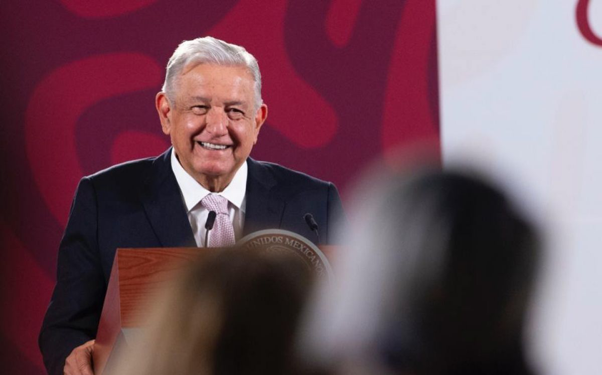 El Presidente el 8 de julio en su conferencia de prensa matutina en Palacio Nacional. | Cuartoscuro