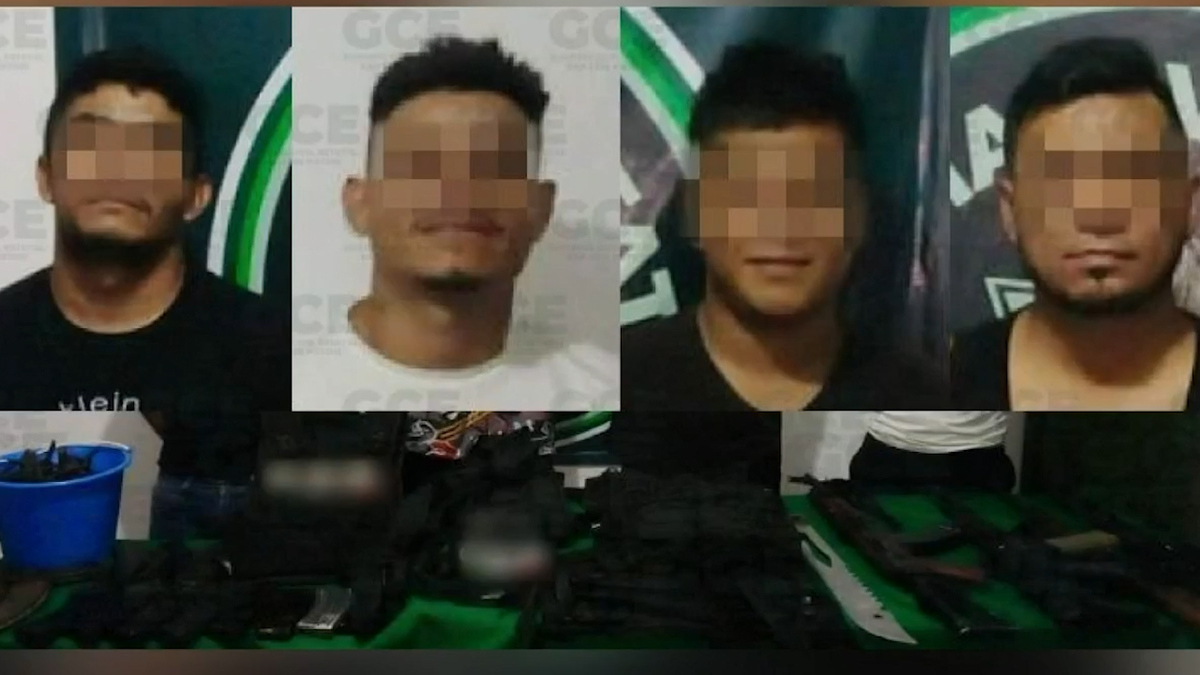 Detienen a 4 presuntos delincuentes en San Luis Potosí