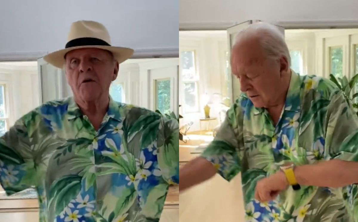 Anthony Hopkins baila 'La pollera colorá' (Especial).