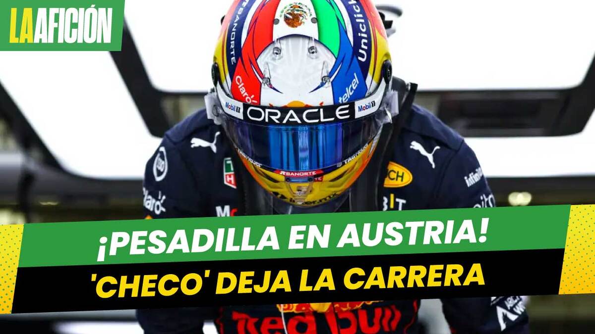 Checo Pérez abandona el Gran Premio de Austria en la vuelta 26